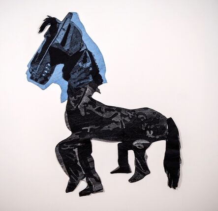Sally Smart, ‘Horse Craft (Blue)’, 2015