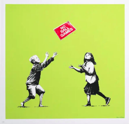 Banksy, ‘No Ball Games’, 2004