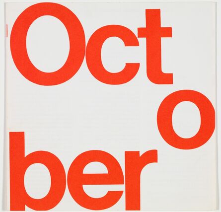 Barbara Stauffacher Solomon, ‘San Francisco Museum of Art program guide, October 1967’, 1967