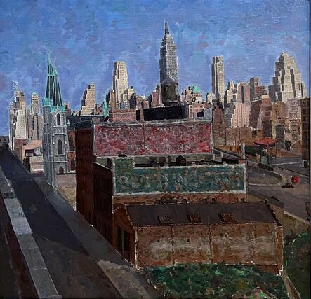 Herman Rose, ‘Manhattan Looking East (View from 11th Ave and 42nd Street)’, 1952-54