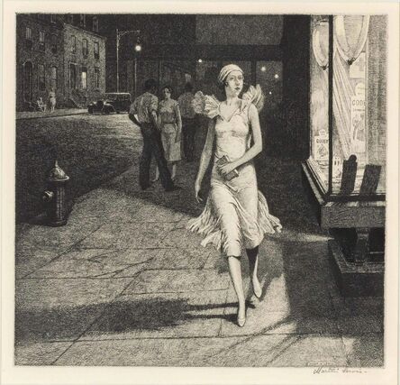 Martin Lewis, ‘Night In New York (Mcc. 102)’, 1932