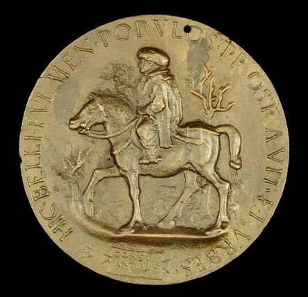 Costanzo da Ferrara, ‘The Sultan Riding [reverse]’, ca. 1481