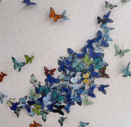 Juan Carlos Collada, ‘Untitled (Blue Butterflies)’, 2020