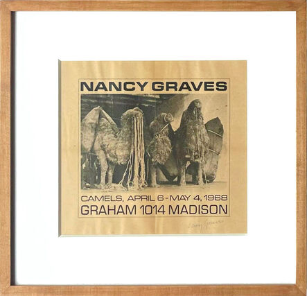 Nancy Graves, ‘Original Graham Gallery poster (hand signed by Nancy Graves)’, 1968