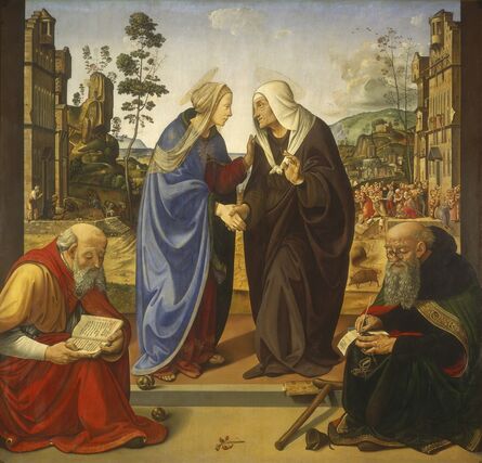 Piero di Cosimo, ‘The Visitation with Saint Nicholas and Saint Anthony Abbot’, ca. 1490