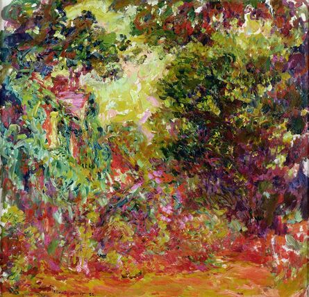 Claude Monet, ‘The Artist's House Seen from the Rose Garden,’, 1922-1924