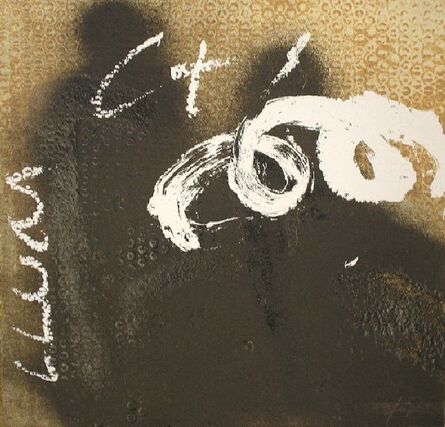 Antoni Tàpies, ‘Espiral sobre negre’, 1998