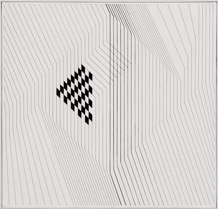 Geneviève Claisse, ‘Vertex de gluons (noir et blanc)’, 1976