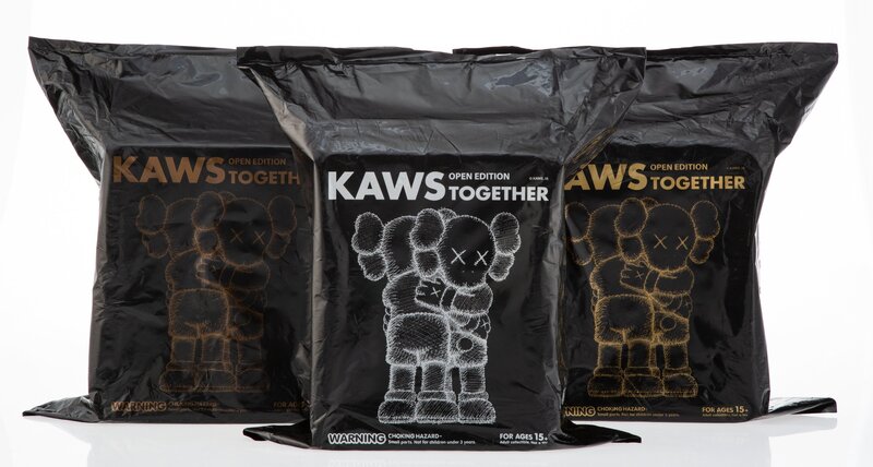 KAWS, ‘Together (Brown, Grey, and Black) (set of 3)’, 2018, Sculpture, Painted cast vinyl, Heritage Auctions