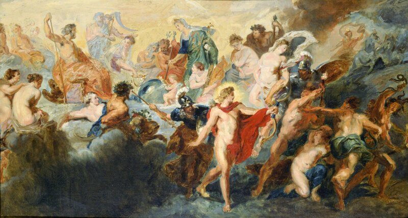 Pierre-Auguste Renoir, ‘Copy after “The Council of the Gods” by Peter Paul Rubens’, 1861, Painting, Oil on canvas, Clark Art Institute