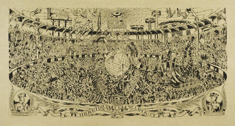 Duke Riley, ‘Those Who Are About to Die Salute You’, 2009, Print, Laser cut engraving and drypoint on phragmites handmade paper, The Brodsky Center at PAFA