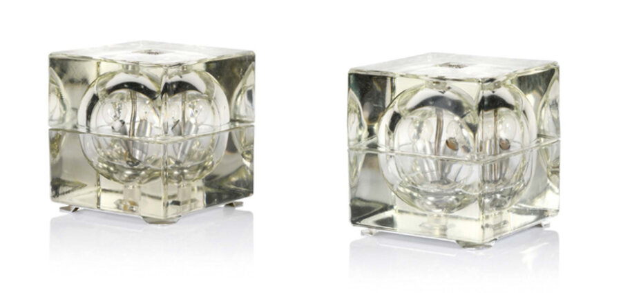 Cubosfera table lamp, pair