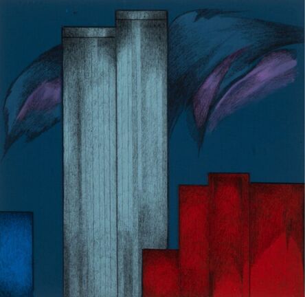 Sonia Gechtoff, ‘The City at Twilight: Twin Towers II’, 1985