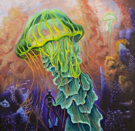 Joseph Weinreb, ‘Lost in the sea of the giant jellies II’, 2018