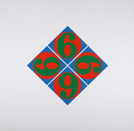 Robert Indiana, ‘Four Sixes - Hand-signed’, 1969
