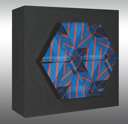 Joël Stein, ‘Hexagone en rouge et bleu’, 1964