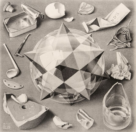 M. C. Escher, ‘Contrast (Order and Chaos)’, 1950