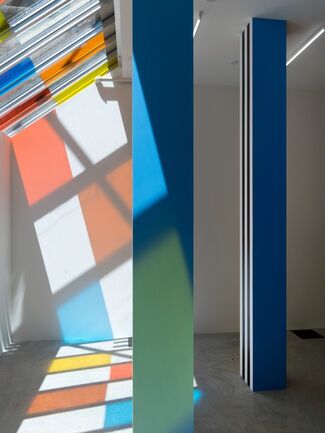 Daniel Buren | To Align: works in situ 2017, installation view