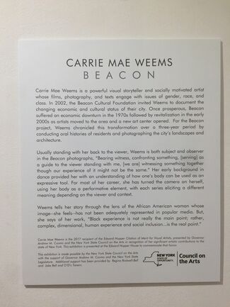 Carrie Mae Weems: Beacon, installation view