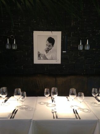 White Shirts featuring David Gandy by portrait photographer Alistair Guy, installation view