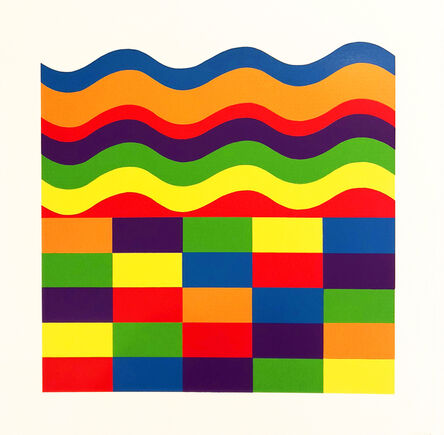 Sol LeWitt, ‘Arcs and Band in Color A’, 1999