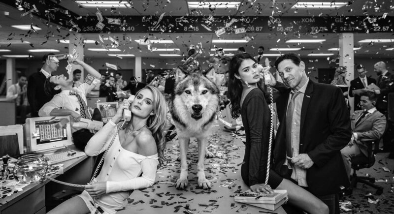 David Yarrow, ‘The Wolves of Wall Street 2’, 2019, Photography, Archival Pigment Print, CAMERA WORK