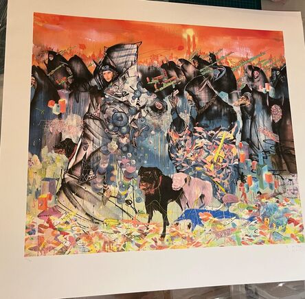 David Choe, ‘EXODUS FROM THE LAND OF PLAY (Unique variant #14)’, 2008