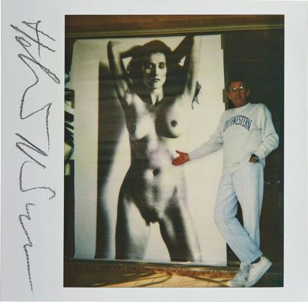 Helmut Newton, ‘Self-Portrait with Big Nude VII, Nancy La Scala’, 1990