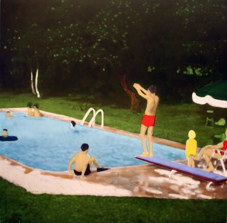 Isca Greenfield-Sanders, ‘Set of 4: The Swimming Pool Etchings (Red Suit Diver)’, 2006