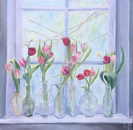 Olha Kizub, ‘Window to Spring, Series "Enjoyment of Color". Ukrainian Artist, Ukraine.’, 2021