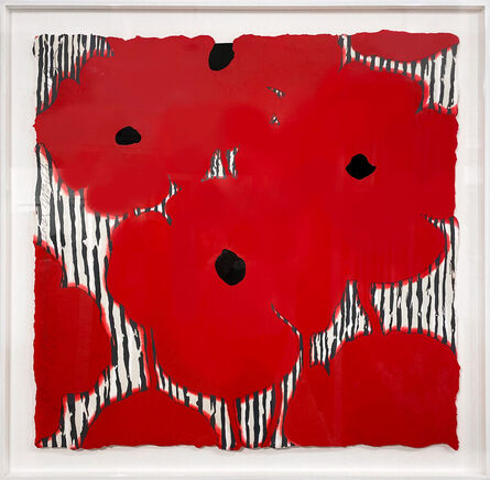 Donald Sultan, ‘Eight Red Poppies’, 2002