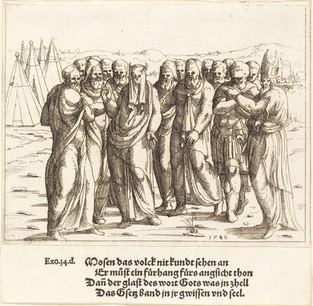 Augustin Hirschvogel, ‘Moses Speaks to the Children of Israel’, 1548