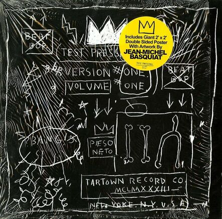 Jean-Michel Basquiat, ‘Basquiat Beat Bop record art and poster (Basquiat album art)’, ca. 2005