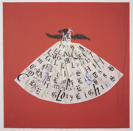 Lesley Dill, ‘Hummingbird Dress: Red’, 2013