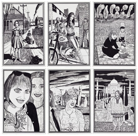 Grayson Perry, ‘Six Snapshots of Julie (Black and White) (Full Series)’, 2015