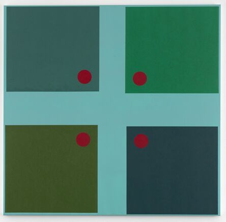Jon Thompson, ‘Simple Paintings, Sky Blue Cruciform (Benjamin's Doors)’, 2012/13