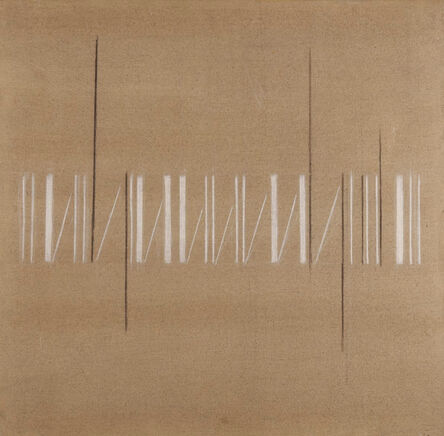 Bice Lazzari, ‘Misure e segni bianchi [Measurements and white marks]’, 1971