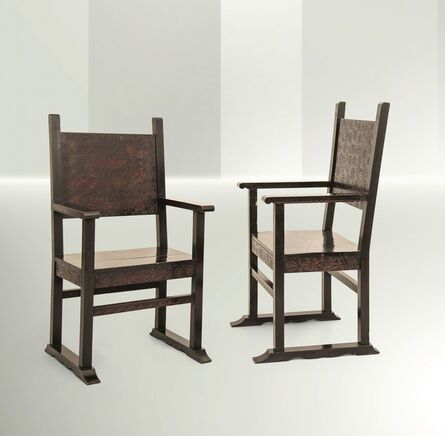 Vittorio Zecchin, ‘two armchairs, Italy’, 1923