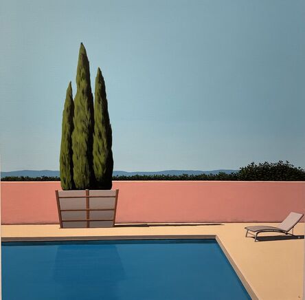Magdalena Laskowska, ‘Zen pool - landscape painting’, 2022
