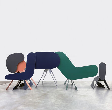 Geoff McFetridge, ‘Bring to Front (Crawling Figure Floating on All Fours)’, 2022