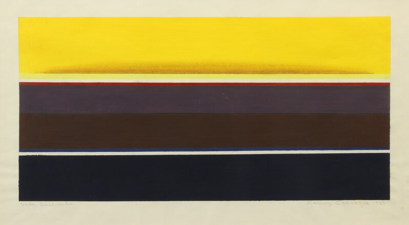 Lawrence Calcagno, ‘Dark Sunbands’, 1968, Drawing, Collage or other Work on Paper, Mixed media on paper, Addison Rowe Gallery