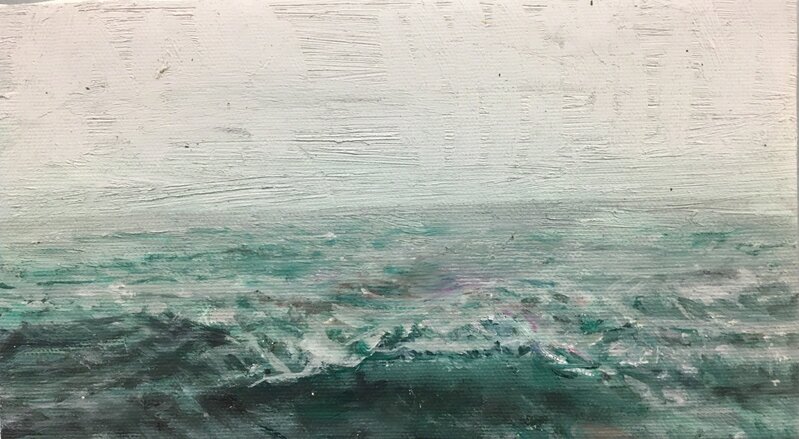Agron (Gon) Bregu, ‘Seascape with waves’, 2018, Painting, Oil on canvas, Robert Kananaj Gallery