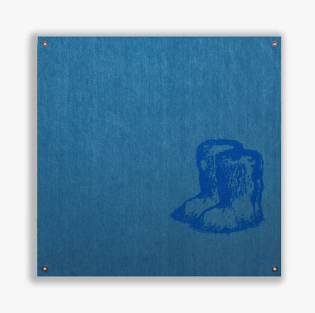 Sylvie Fleury, ‘Chanel Yeti Boots (Blue Edition)’, 2019