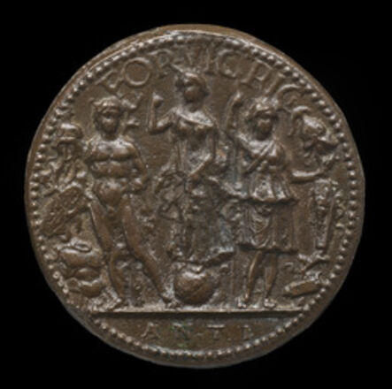 Antico, ‘Fortune, Mars, and Minerva [reverse]’