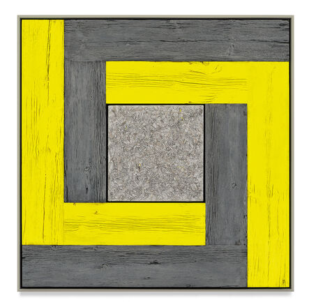 Douglas Melini, ‘Untitled (Tree Painting- Double L, Yellow and Gray)’, 2021