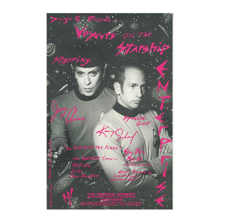 Kenny Scharf, ‘"Voyeurs on the Starship Enterprise / Starring Joey Arias & Kenny Scharf", Poster, Tilt Nightclub NYC’, 1992