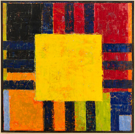 David Sorensen, ‘Havana No 4, Yellow - bold, bright, colorful, abstract, modernist, oil on canvas’, 1999