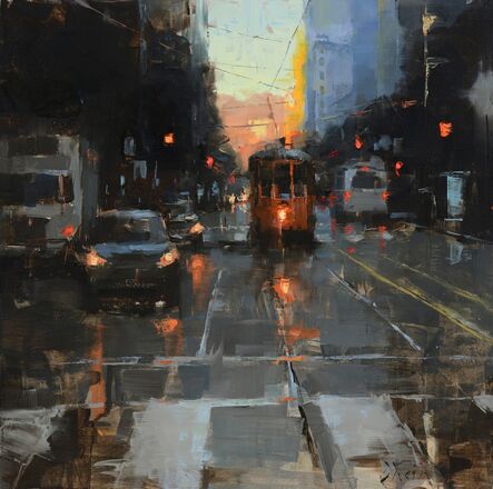 Jacob Dhein, ‘Morning Trolley on Market Street’, 2017