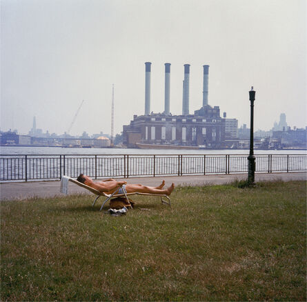 Janet Delaney, ‘Sunbather on the East River, 1985’, 2019