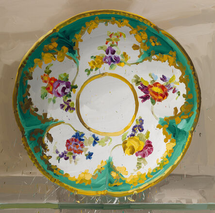 Jan De Vliegher, ‘Sèvres plate with flowers’, 2012